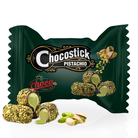 Dubai Choco-Stick Pistachio By Intense Delish | Rich Chocolate, Nutty Crunch, Pistachio (BOX OF 6)