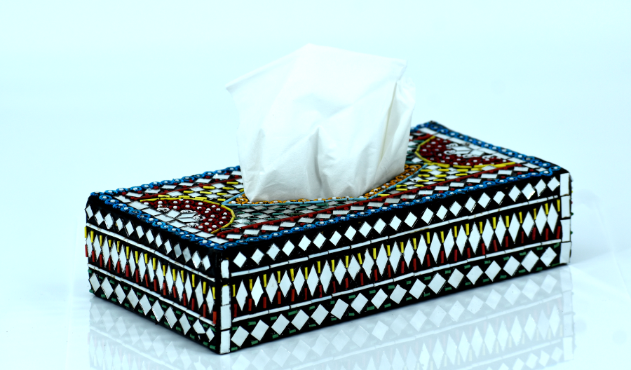 Tissue Box Shisha Moti Craft Decorative Accent Office table Decor Accent